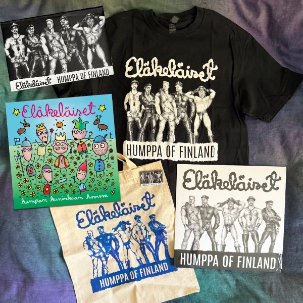 Eläkeläiset - Humpan Kuninkaan Hovissa / Humppa of Finland Shirt Magnet LP Bag Bundle